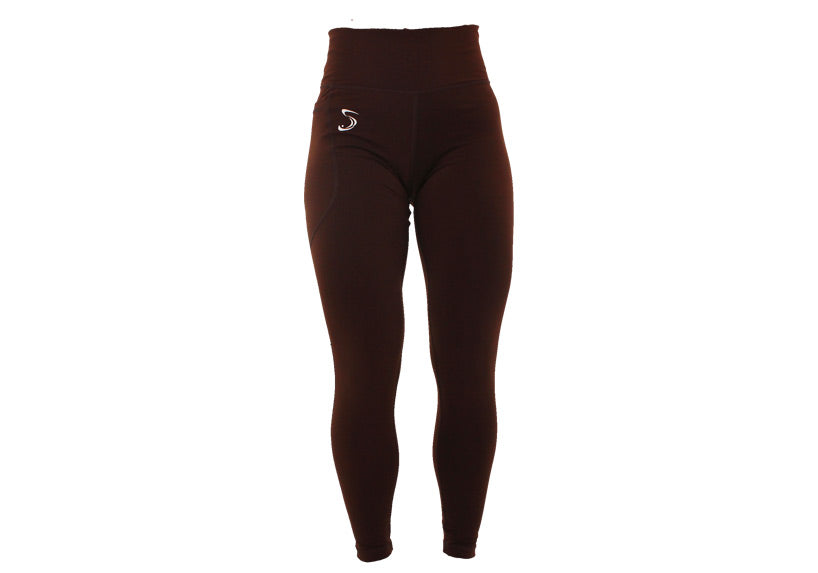 Winter Dark Brown Essentials Leggings with Pockets