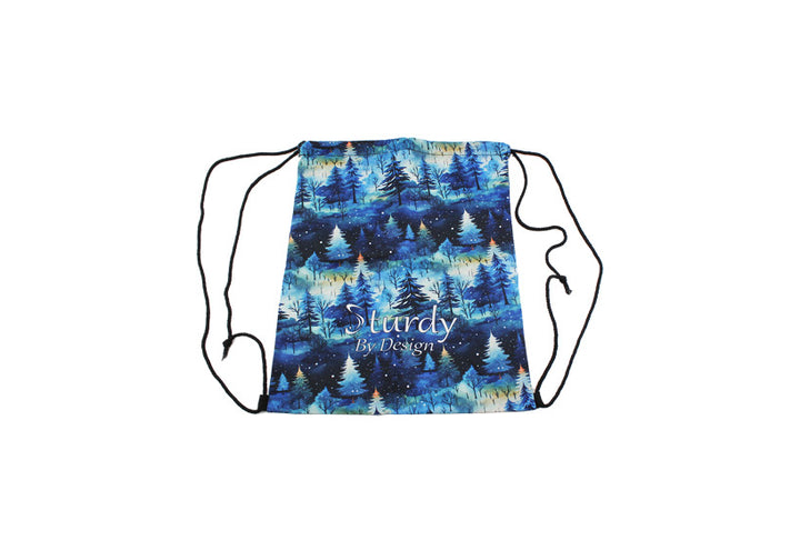 Nordic Nights Drawstring Bag