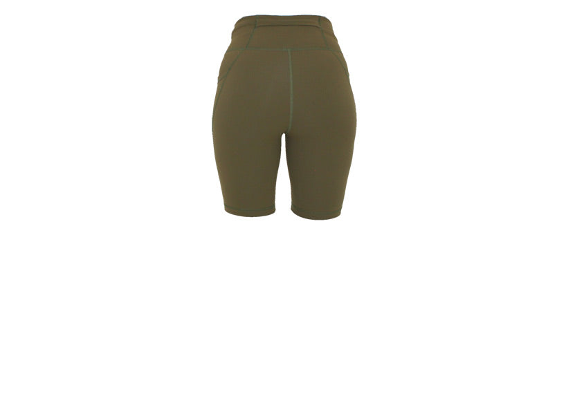 PRE ORDER Olive Premium Long Shorts with Pockets