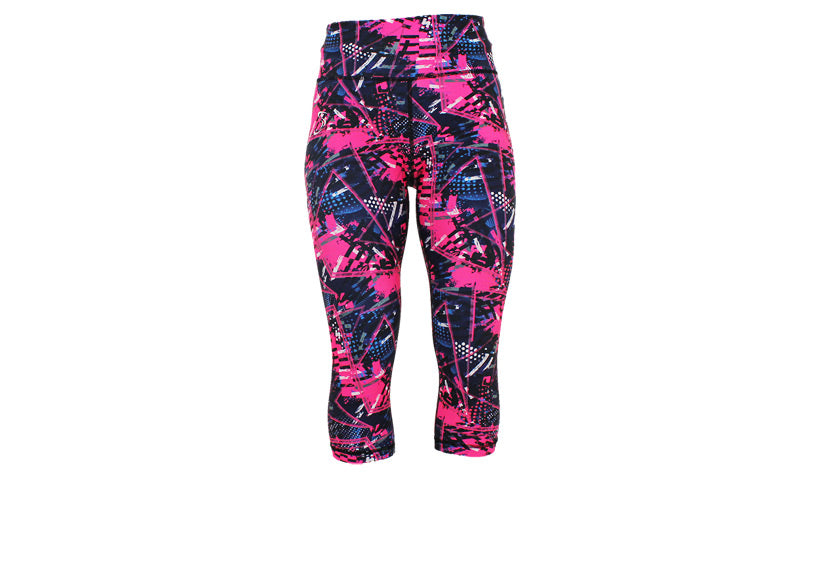 Capri Pink Punk leggings with pockets