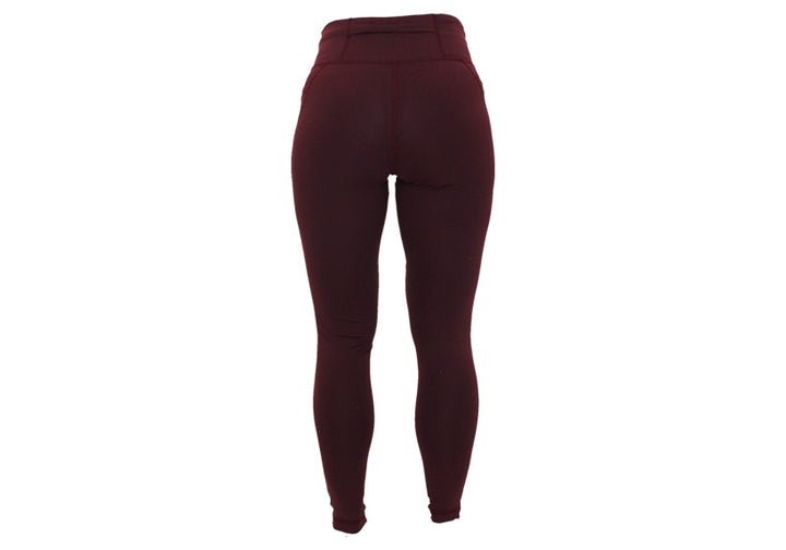 Sturdy By Design Plum Running Leggings with thigh pockets