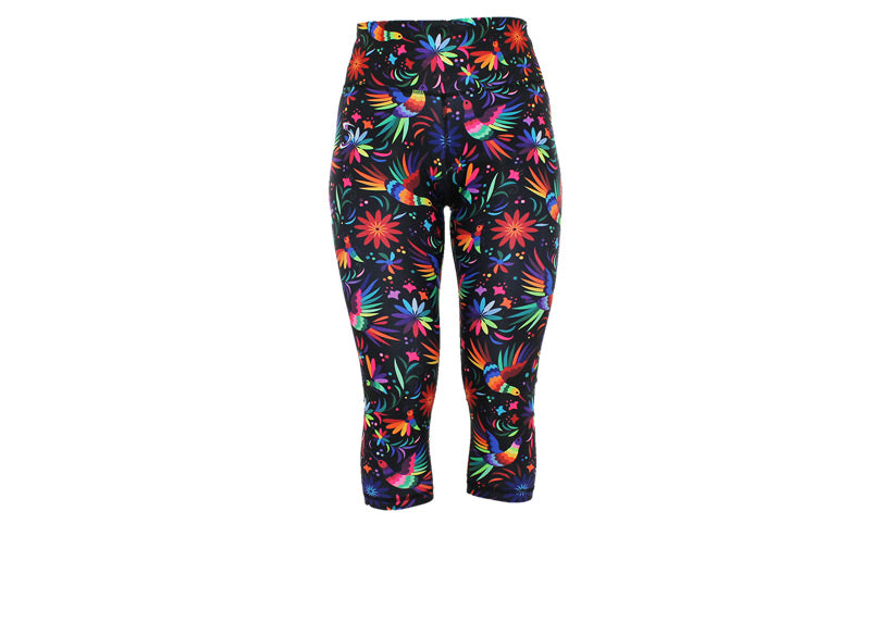 Capri Rainbow Rainforest Leggings with pockets