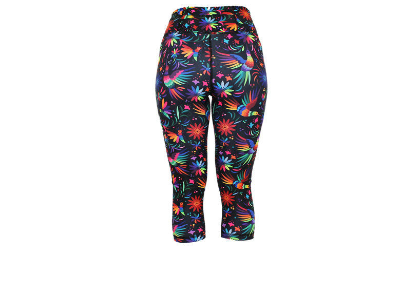 Capri Rainbow Rainforest Leggings with pockets