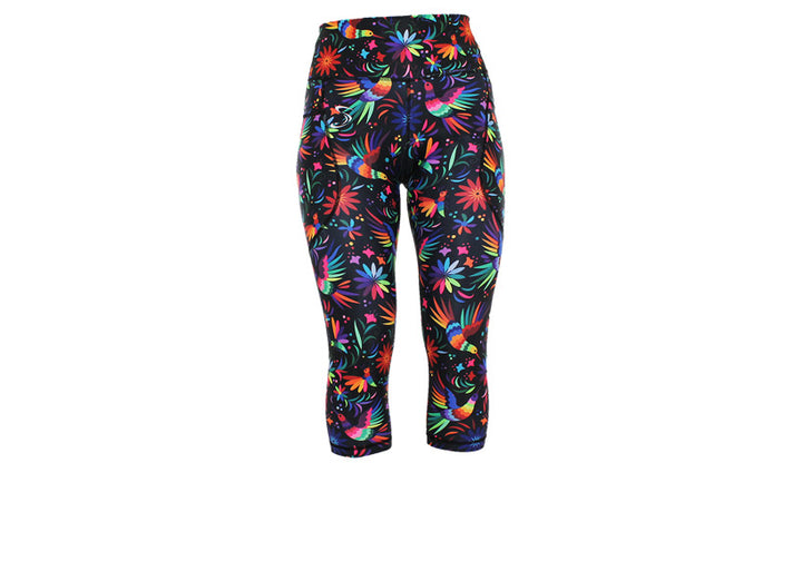 Capri Rainbow Rainforest Leggings with pockets