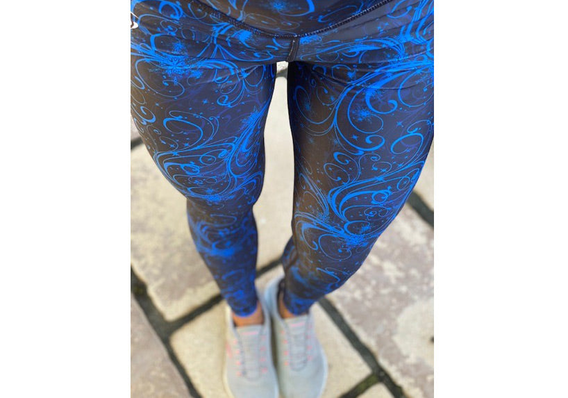 Womens sports activewear running gym leggings with pockets