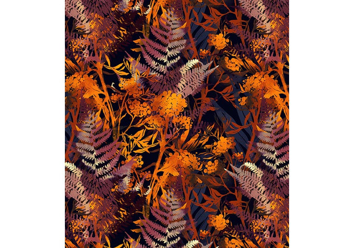 Capri Autumn Jungle leggings with pockets