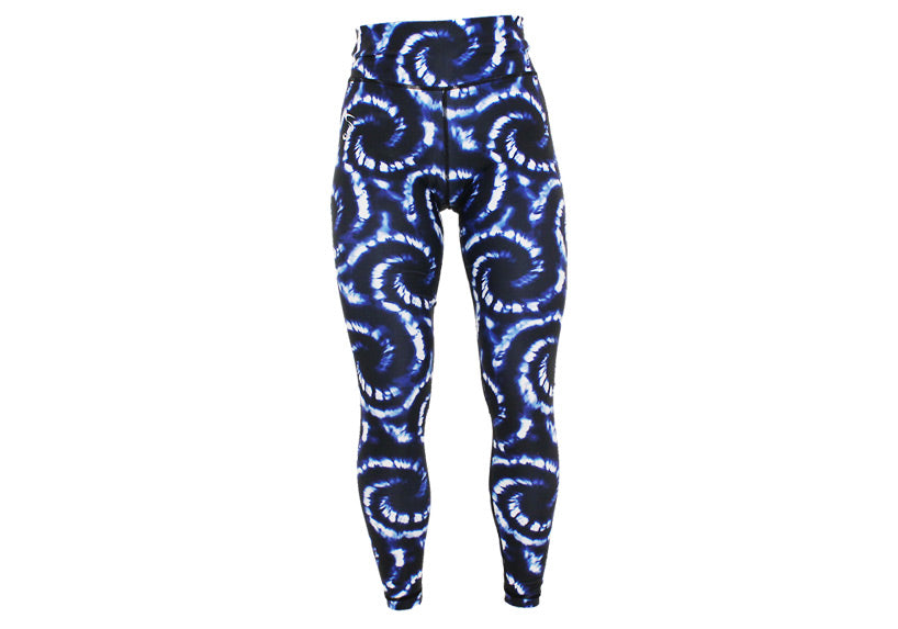 Blue Vortex leggings with pockets