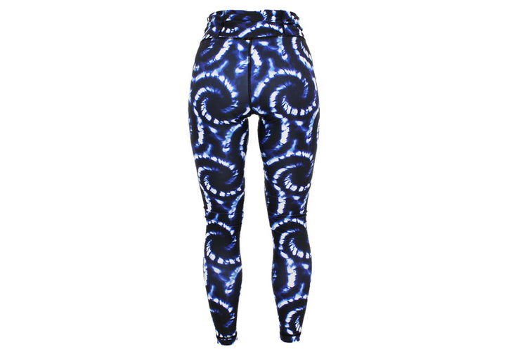 Blue Vortex leggings with pockets