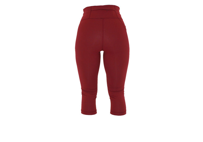 Capri Dark Red Essentials Leggings