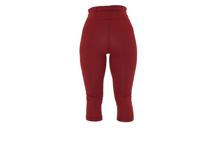 Capri Dark Red Essentials Leggings