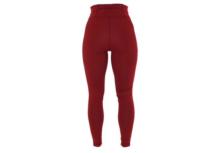 Dark Red Essentials Leggings