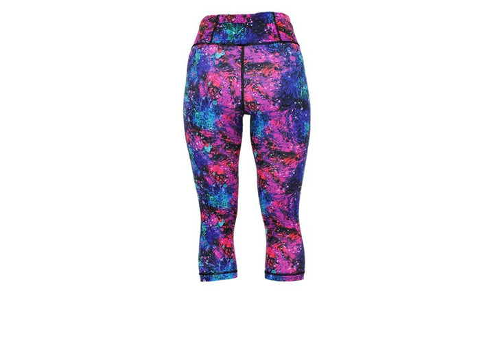 Capri Floral Fantasy leggings with pockets