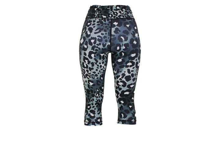 Capri Mirrored Leopard Leggings with pockets