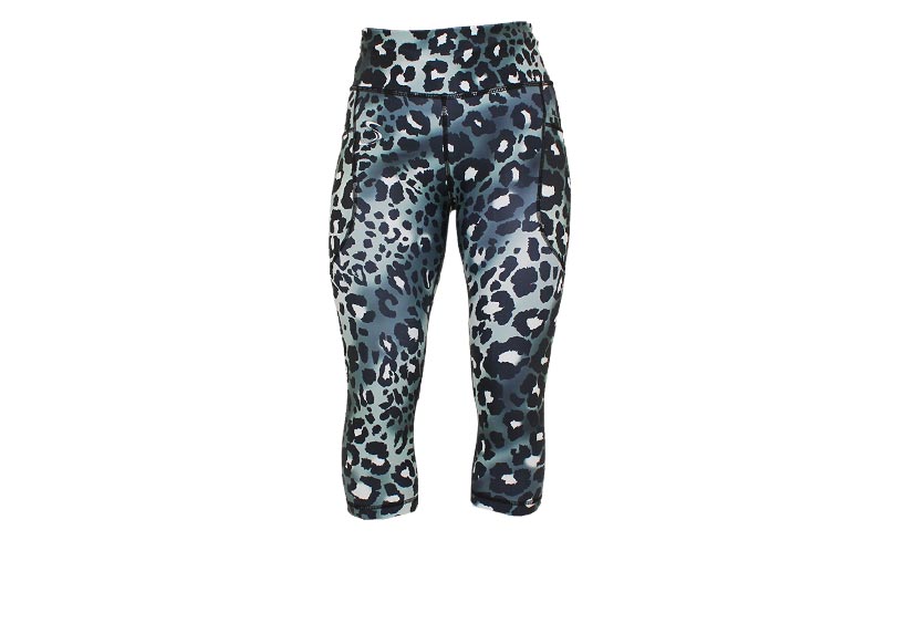 Capri Mirrored Leopard Leggings with pockets