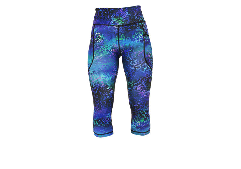 Capri Shimmer Leggings with pockets