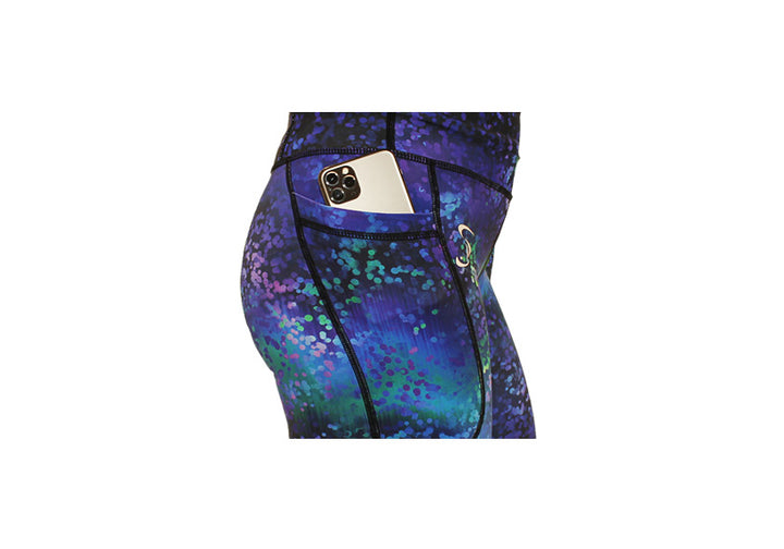 Capri Shimmer Leggings with pockets