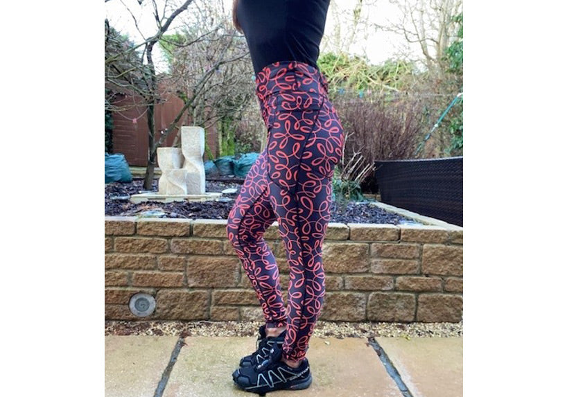 Squiggle leggings with pockets