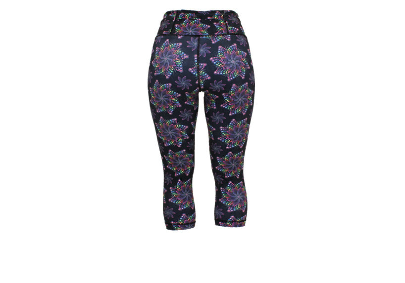 Capri Starburst leggings with pockets