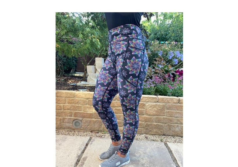 Starburst leggings with pockets