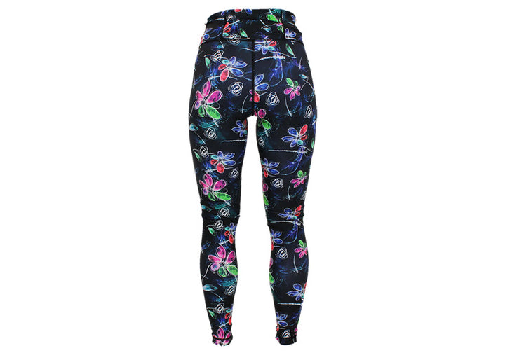 Winter Watercolour Garden Leggings